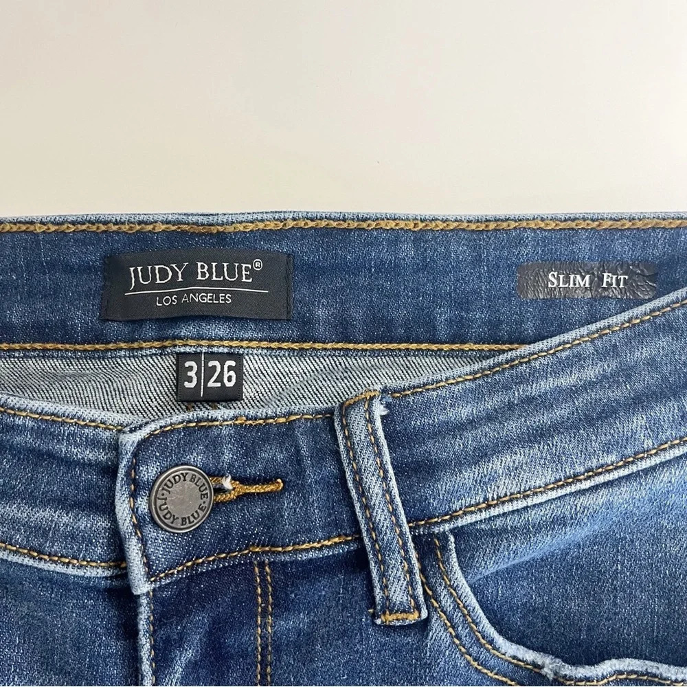 Judy Blue Walk This City Slim Fit Jeans Size 3 / 26 - Picture 10 of 12